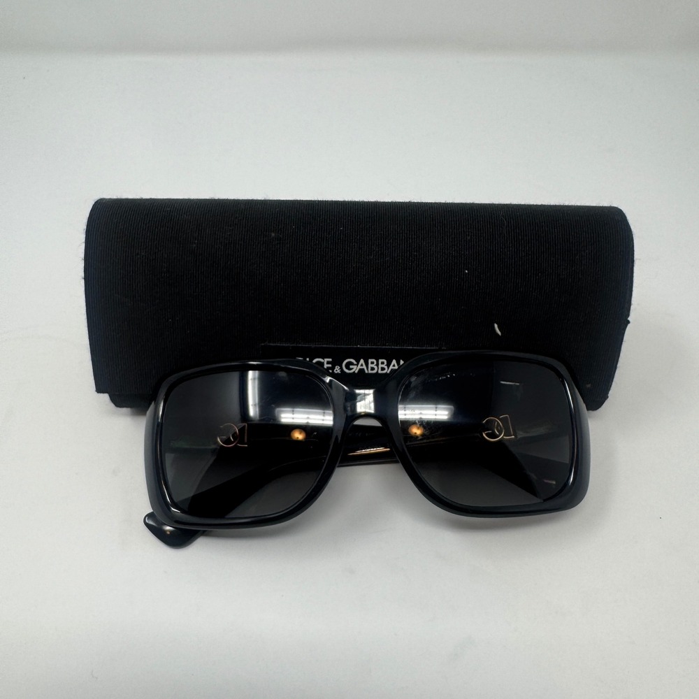 Dolce & Gabbana‎ DG 6093 501/T3 Polarized Sunglasses Womens Black Preowned Case